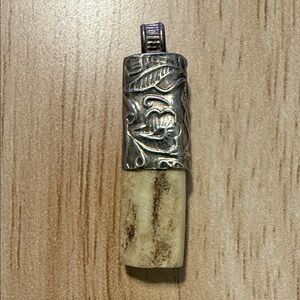 Vintage Handmade Tibetan Brass Amulet Pendant